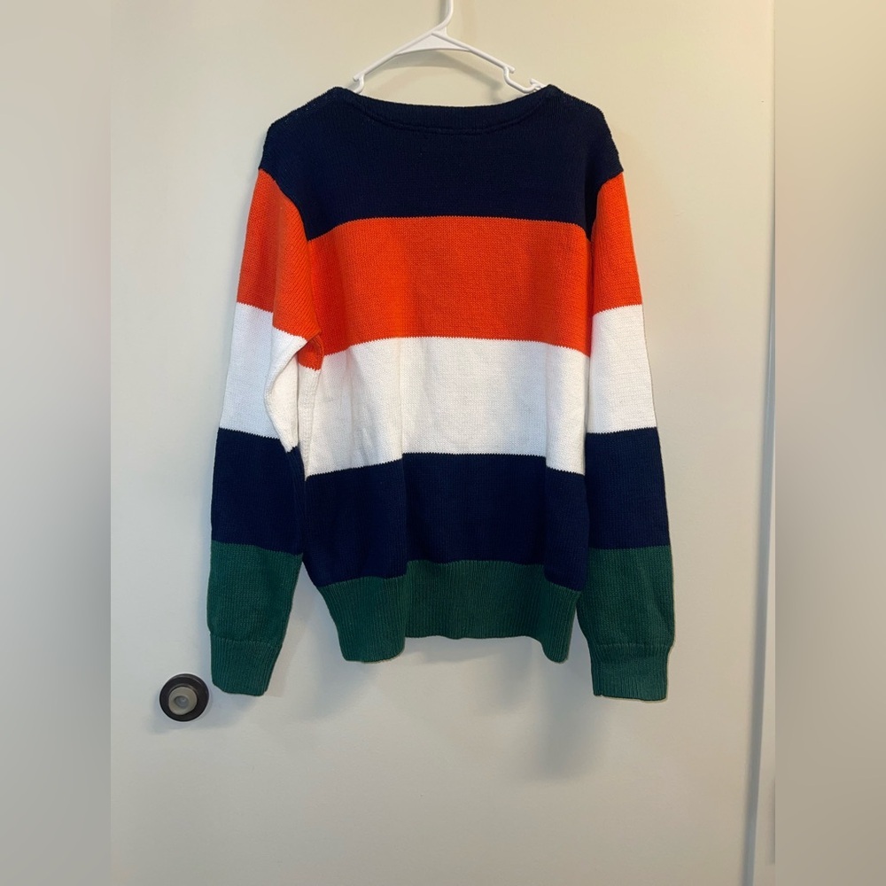 Ralph Lauren Men's Crewneck Sweater - Orange, White, Blue, Green - Picture 6 of 6